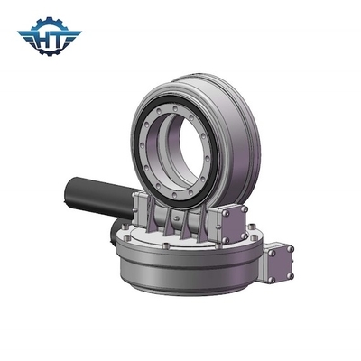 खरीदें 7 Inch Dual Axis Slew Drive Gearbox With Electric 24v DC Motor For Solar Tracking System online manufacture