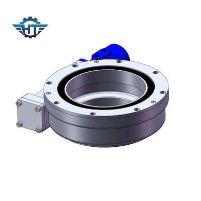 1RPM वर्म गियर स्लीव ड्राइव IP66 स्लीविंग बेयरिंग ड्राइव हॉरिजॉन्टल एक्सिस